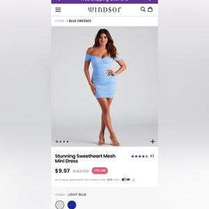 Windsor Baby Blue Dress